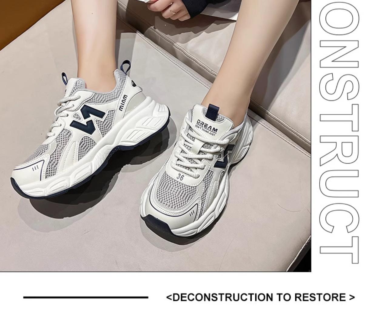 Grey dad shoes for women in spring and autumn 2025, the explosion will increase in height, and the small man will be light and breathable. Retro casua 35 бежевый
Grey dad shoes for women in spring and autumn 2025, the explosion will increase in height, and the small man will be light and breathable. Retro casua 35 бежевый