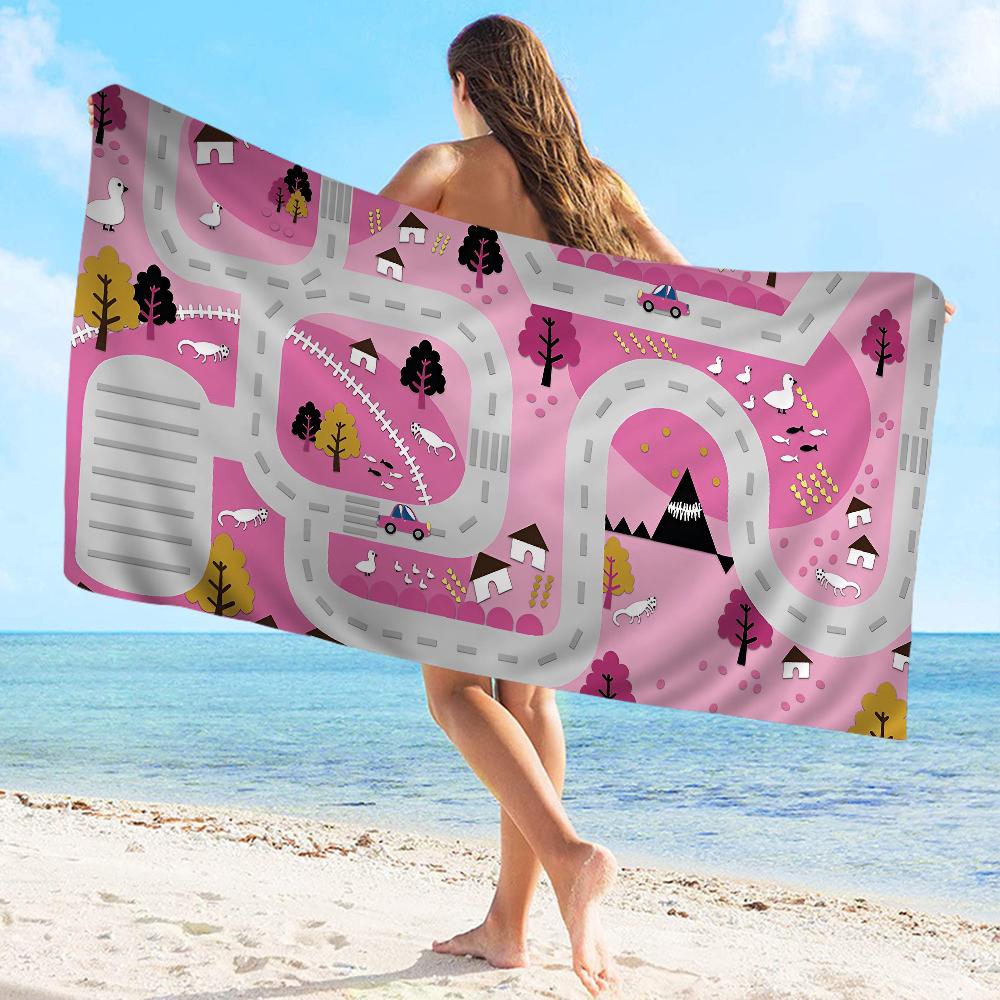 Road Traffic Route Map Towel Microfiber Beach Towel Absorbent Quick dry Soft Yoga Swimming Resort Mountain Climbing Towel W30*H60(CM)
Road Traffic Route Map Towel Microfiber Beach Towel Absorbent Quick dry Soft Yoga Swimming Resort Mountain Climbing Towel W30*H60(CM)