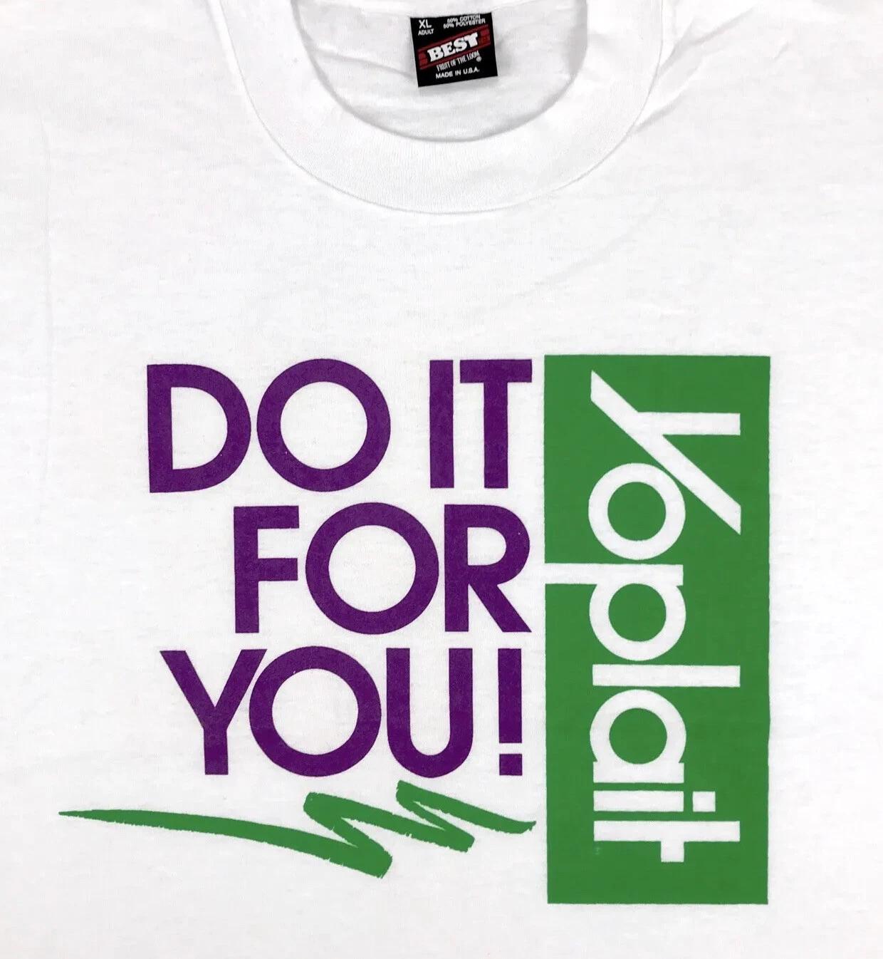 vintage 90s YOPLAIT YOGURT DO IT FOR YOU T-Shirt XL tv commercial single stitch L
vintage 90s YOPLAIT YOGURT DO IT FOR YOU T-Shirt XL tv commercial single stitch L