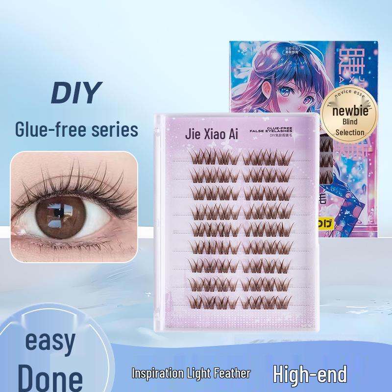 Jie Xiao Ai Self-Adhesive Eyelashes - Quick Apply, Long-Lasting, Natural Brown Style for Beginners
Jie Xiao Ai Self-Adhesive Eyelashes - Quick Apply, Long-Lasting, Natural Brown Style for Beginners
