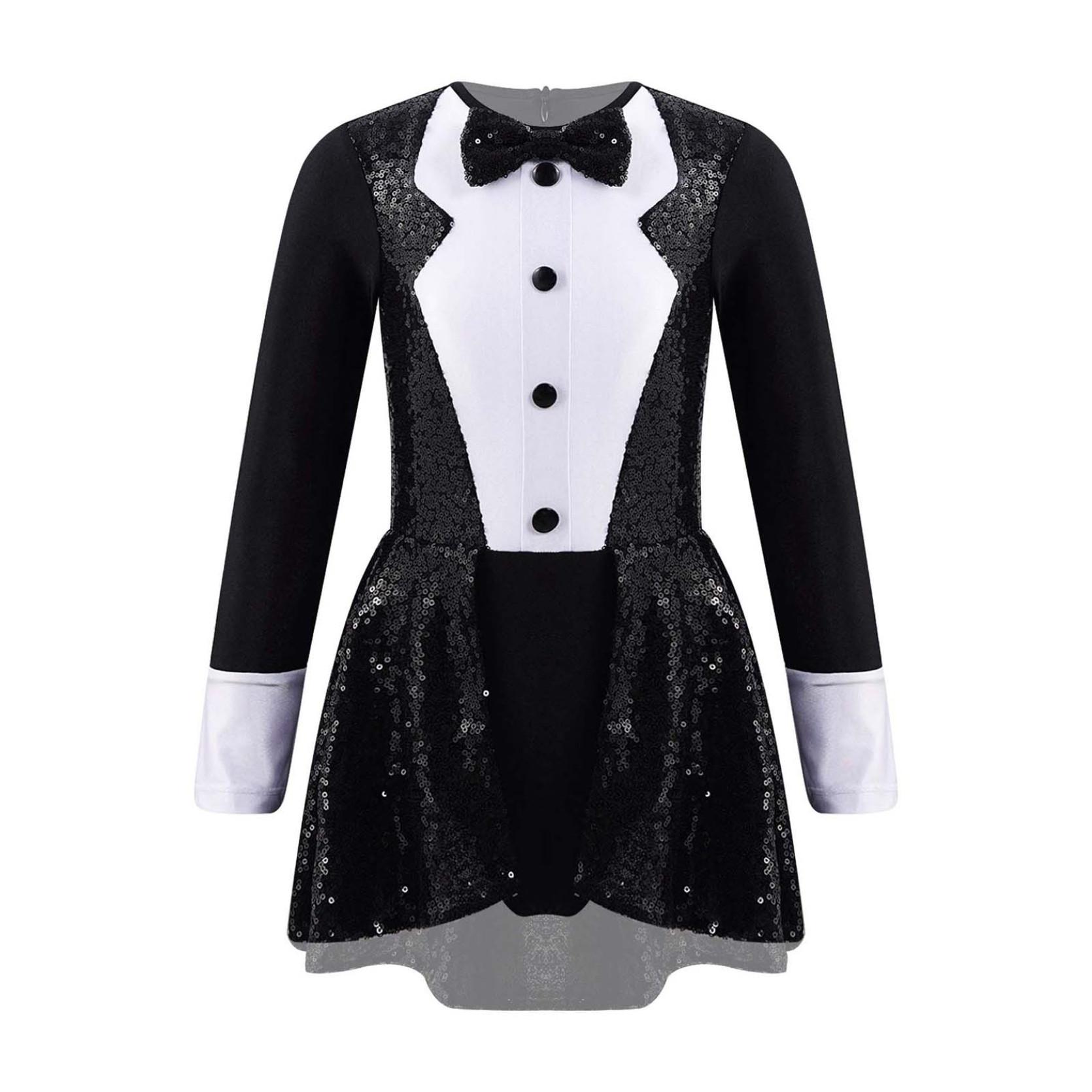 Детский костюм для девочки на день рождения, цирковой конферансье, на Хэллоуин, с пайетками, танцевальный купальник-платье 13-14 Years чёрный
Детский костюм для девочки на день рождения, цирковой конферансье, на Хэллоуин, с пайетками, танцевальный купальник-платье 13-14 Years чёрный