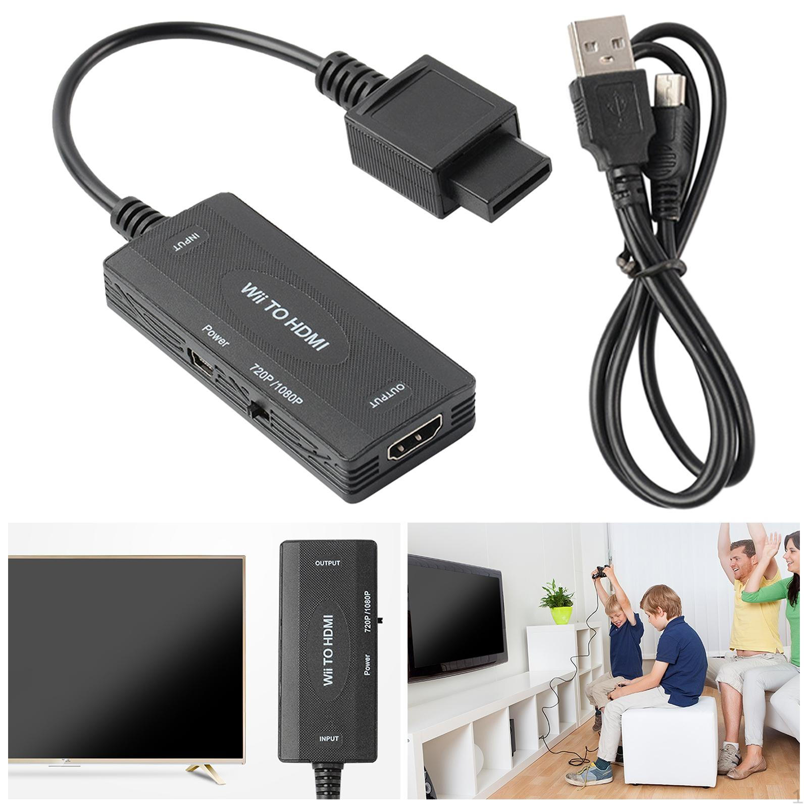 Конвертер Wii в 1080P 720P с кабелем для монитора ПК 
Конвертер Wii в 1080P 720P с кабелем для монитора ПК