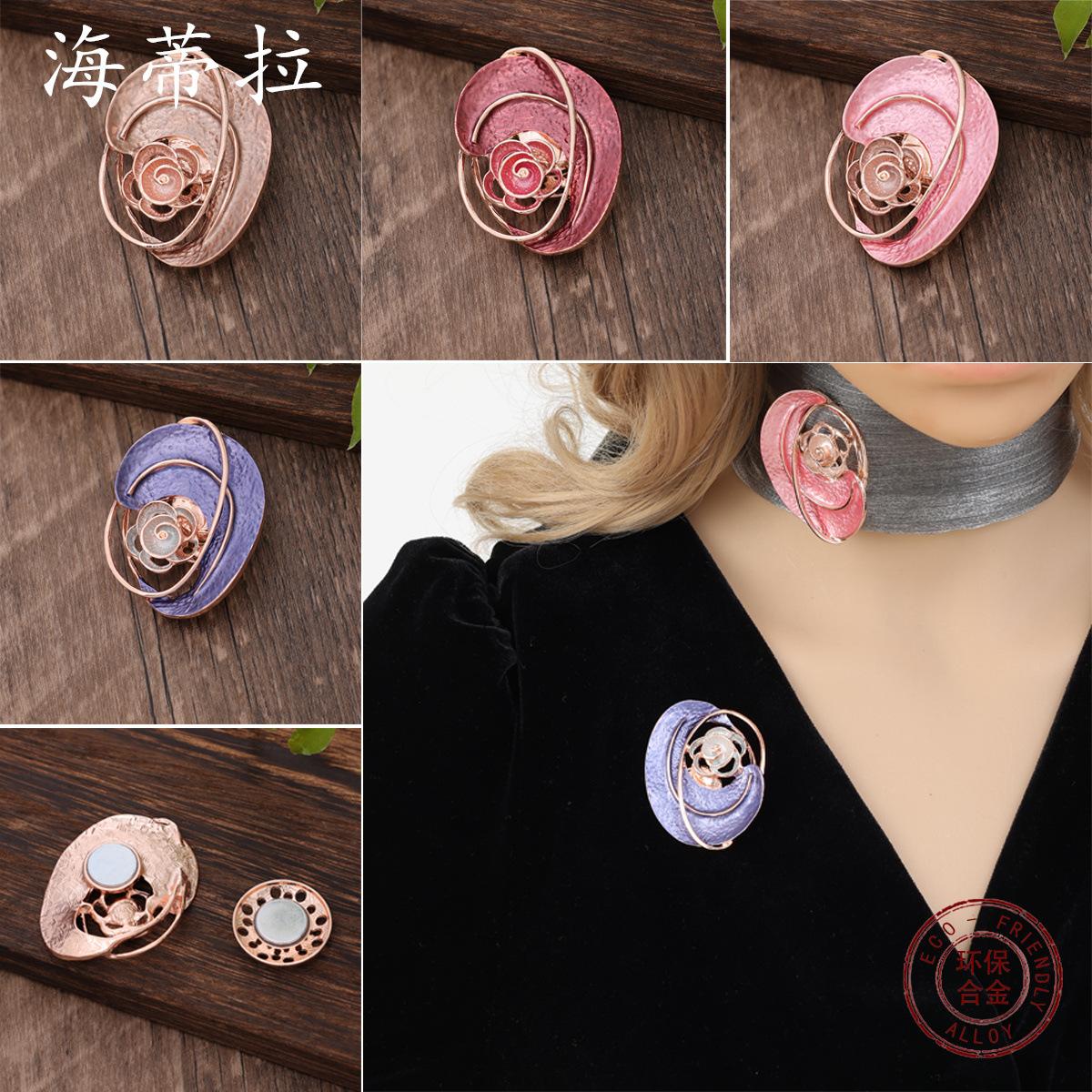 New Color Oil Eternal Flower Enamel Color Brooch, Celebration, Banquet Ladies Multifunctional Versatile Brooch magnetic attraction
New Color Oil Eternal Flower Enamel Color Brooch, Celebration, Banquet Ladies Multifunctional Versatile Brooch magnetic attraction