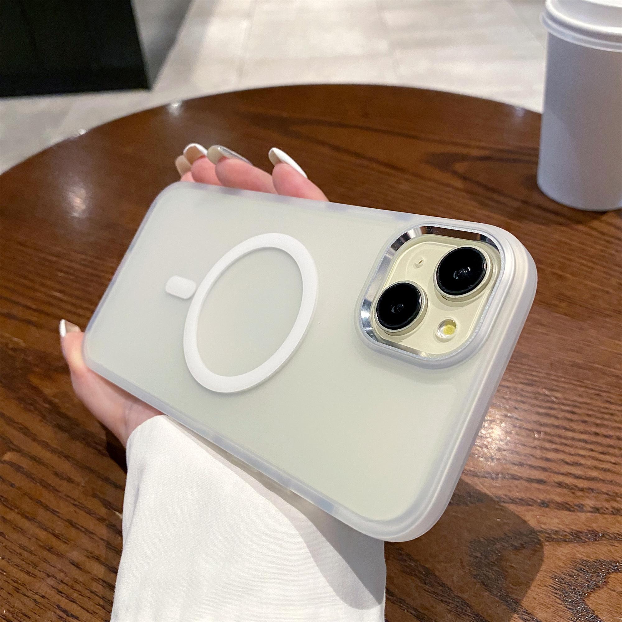 For iPhone 14 Case Compatible with MagSafe TPU+PC Translucent Matte Phone Cover White
For iPhone 14 Case Compatible with MagSafe TPU+PC Translucent Matte Phone Cover White