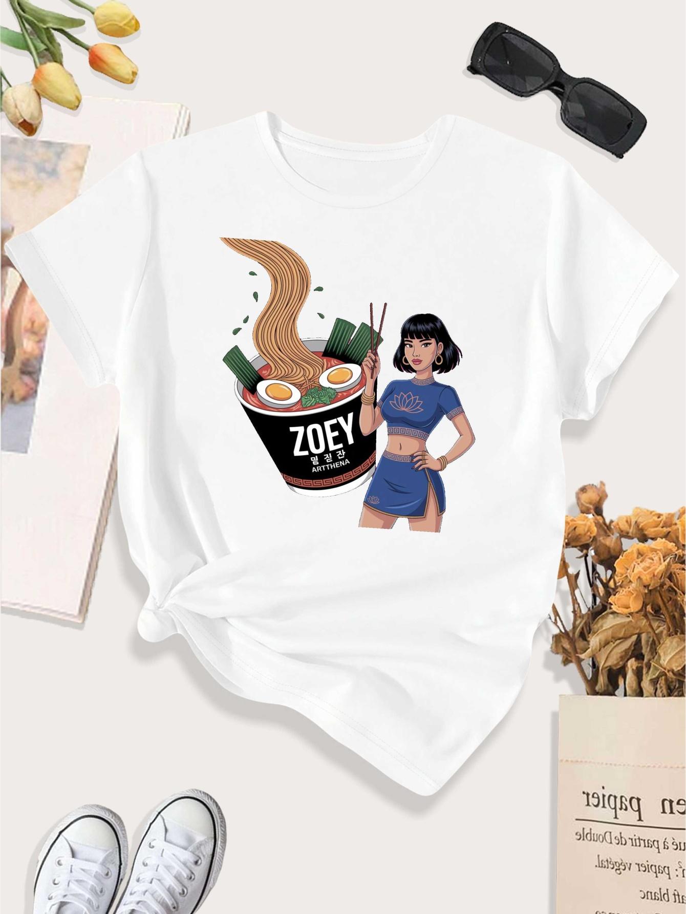 WomenS Japanese RaUnisex Graphic TShirt Confident Women with RaUnisex Noodles Summer Short Sleeved Harajuku Streetwear Tops Tees S
WomenS Japanese RaUnisex Graphic TShirt Confident Women with RaUnisex Noodles Summer Short Sleeved Harajuku Streetwear Tops Tees S