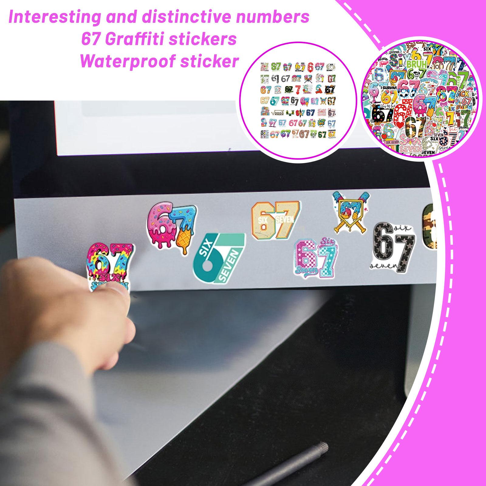 Sticker For Luggage, Water Cup, Scooter With Interesting Personality Number 67 One Size
Sticker For Luggage, Water Cup, Scooter With Interesting Personality Number 67 One Size