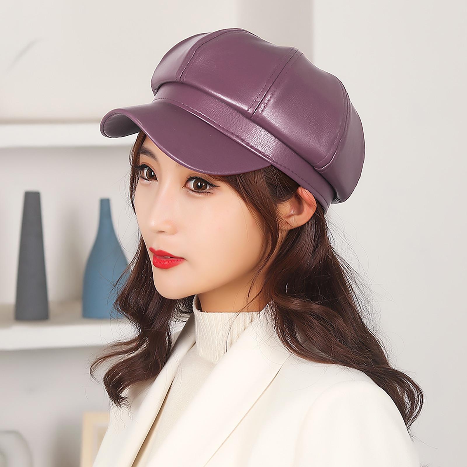 Женский кожаный берет, однотонная универсальная шляпа художника, весенняя восьмиугольная шляпа Free фиолетовый
Женский кожаный берет, однотонная универсальная шляпа художника, весенняя восьмиугольная шляпа Free фиолетовый