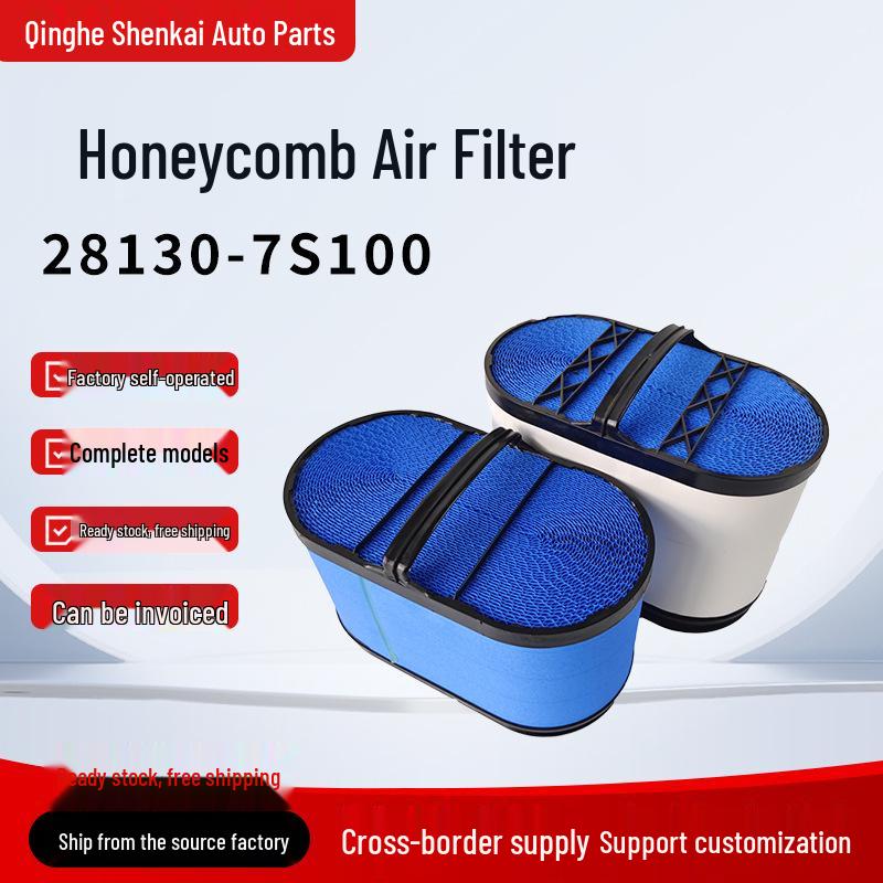 Honeycomb Air Filter 28130-7S100: Heavy-Duty Truck Filter Compatible with Sichuan Hyundai Chuanghu
Honeycomb Air Filter 28130-7S100: Heavy-Duty Truck Filter Compatible with Sichuan Hyundai Chuanghu