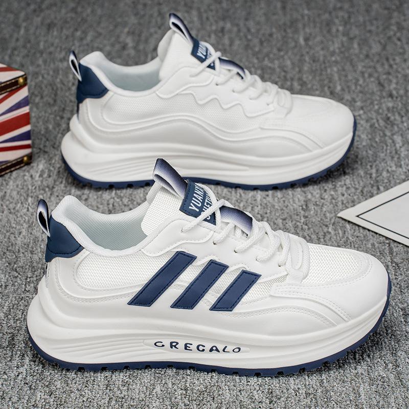 Men s shoes autumn and winter new leather sneakers light and comfortable soft-soled casual trendy shoes thick-soled color matching dad shoes 39
Men s shoes autumn and winter new leather sneakers light and comfortable soft-soled casual trendy shoes thick-soled color matching dad shoes 39