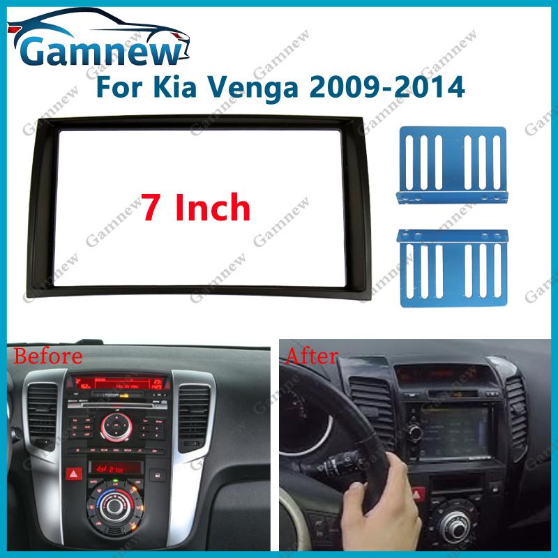 Gamnew 7-дюймовая 2DIN автомобильная рамка для радиопанели для Kia Venga 2009-2014 Комплект рамок Установочная накладка 178x100mm
Gamnew 7-дюймовая 2DIN автомобильная рамка для радиопанели для Kia Venga 2009-2014 Комплект рамок Установочная накладка 178x100mm