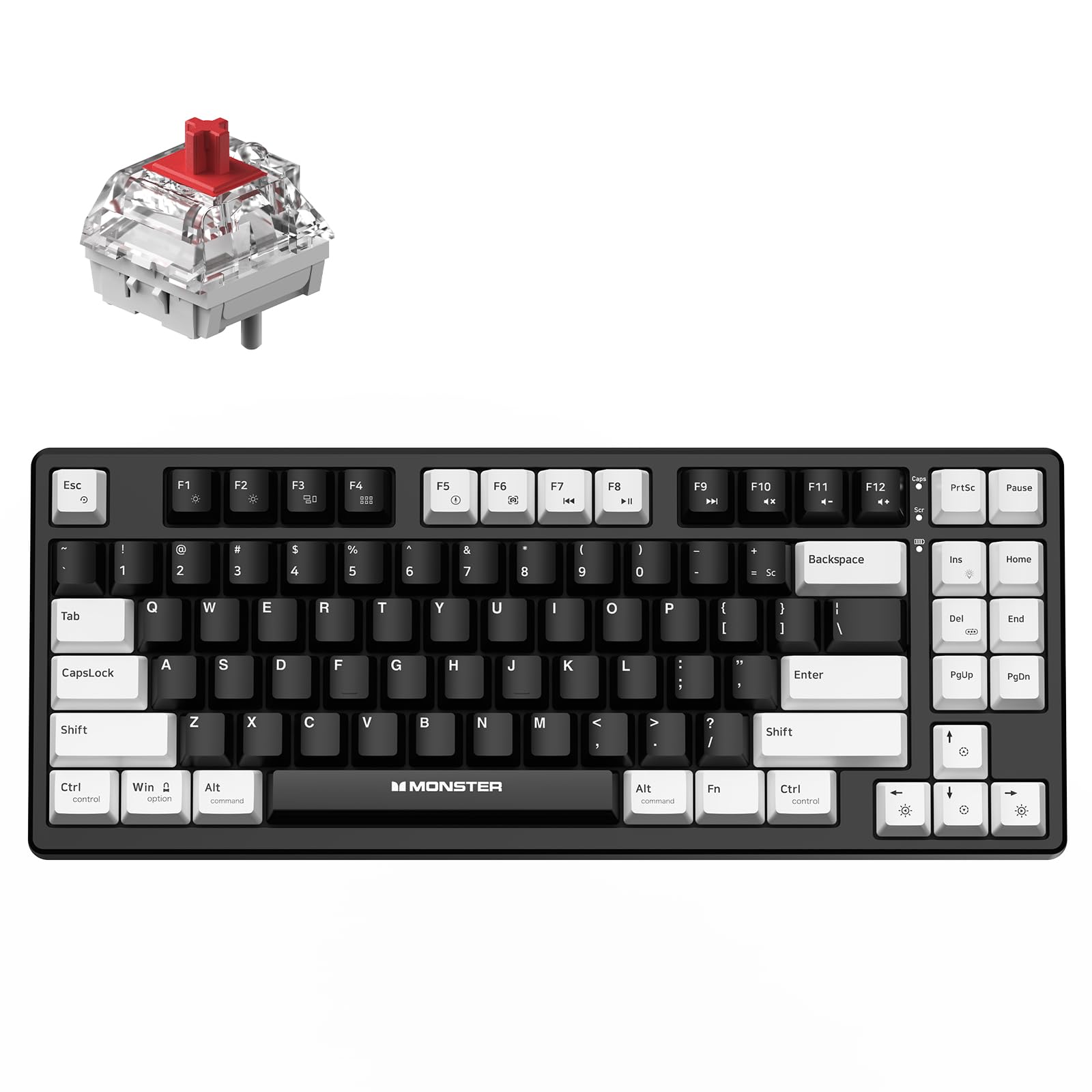 Monster Gaming Keyboard Brown Axis Keyboard Wired 85% Compact Rapid Trigger Keyboard RGB Light Reliable Keying Feel Highly Durable Switch Type-C USB
Monster Gaming Keyboard Brown Axis Keyboard Wired 85% Compact Rapid Trigger Keyboard RGB Light Reliable Keying Feel Highly Durable Switch Type-C USB