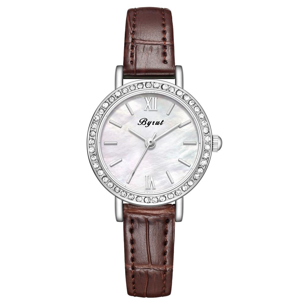 Minimalist Ladies Watch With Leather Strap Waterproof Quartz Movement For Casual Wear White Brown
Minimalist Ladies Watch With Leather Strap Waterproof Quartz Movement For Casual Wear White Brown