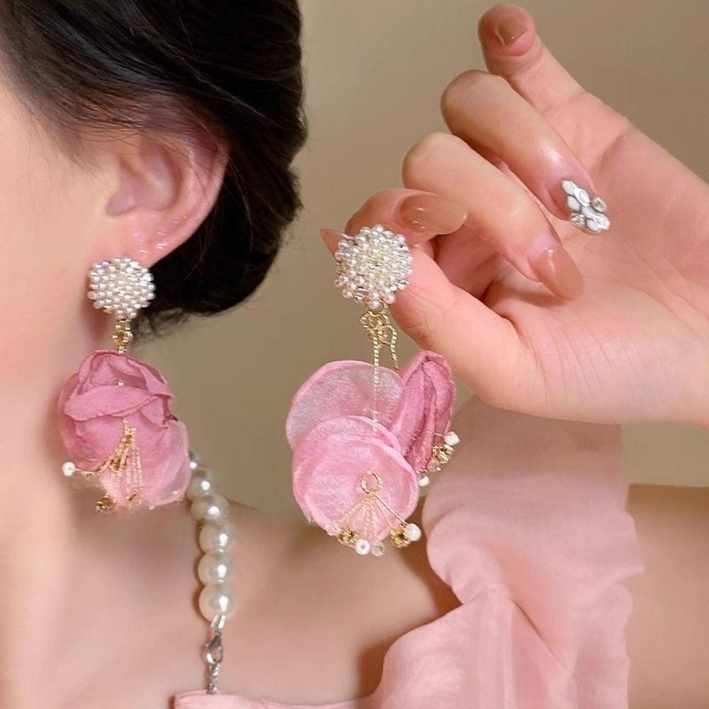 Temperament Big Flower Long Tassel Earrings Light Luxury Big Flower Stud Earrings Party жовтий
Temperament Big Flower Long Tassel Earrings Light Luxury Big Flower Stud Earrings Party жовтий