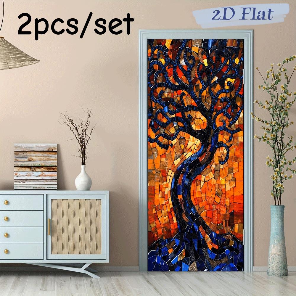 2pcs Creative Colored Glass Style Tree Wall Stickers Living Room Bedroom Entrance Decoration Stickers Self Adhesive Removable Ar (as the picture,38.5x200cmx2)
2pcs Creative Colored Glass Style Tree Wall Stickers Living Room Bedroom Entrance Decoration Stickers Self Adhesive Removable Ar (as the picture,38.5x200cmx2)