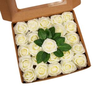 25pcs/set Artificial Foam Flowers Bright Color Blooming Fake Flowers For Party Home Decoration Milky White
25pcs/set Artificial Foam Flowers Bright Color Blooming Fake Flowers For Party Home Decoration Milky White