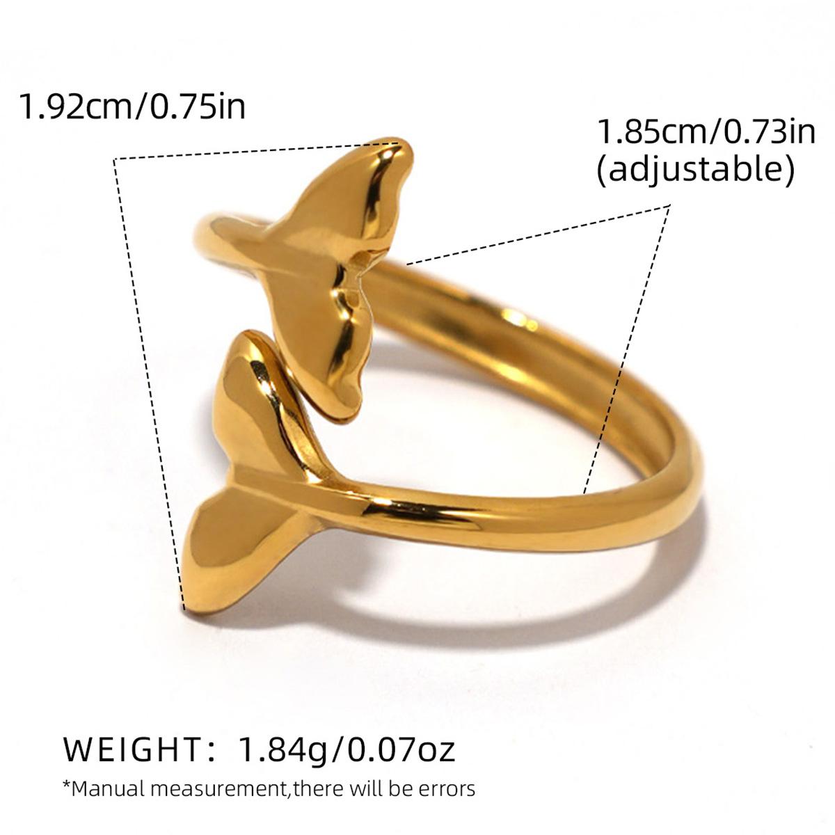 Fish Tail Stainless Steel Rings for Women New Design Metalic Texture 18 K Plated Finger Ring Waterproof Beach Vacation Zircon resizable
Fish Tail Stainless Steel Rings for Women New Design Metalic Texture 18 K Plated Finger Ring Waterproof Beach Vacation Zircon resizable