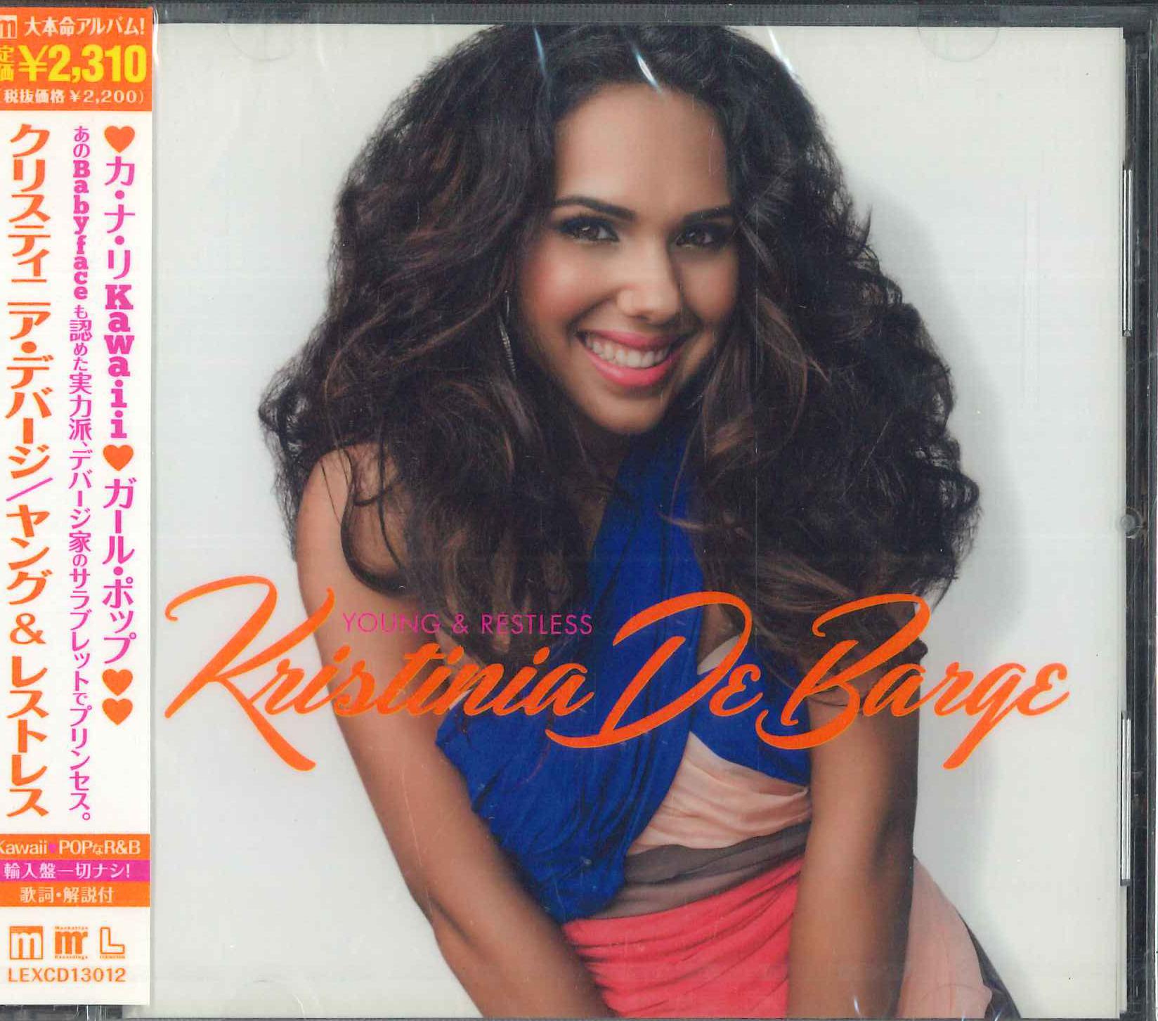 CD KRISTINIA DEBARGE - Young&restless LEXCD13012 MANHATON RECORD 2013 Japan Obi Rap & Hip-Hop/R&B Used
CD KRISTINIA DEBARGE - Young&restless LEXCD13012 MANHATON RECORD 2013 Japan Obi Rap & Hip-Hop/R&B Used