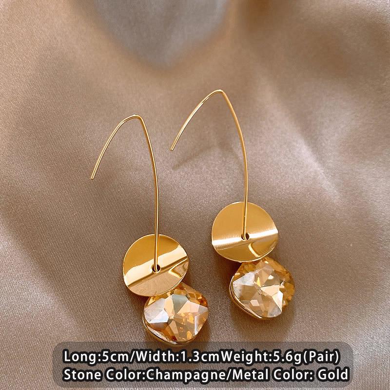Gold Color Long Metal Curved Hook Champagne Zircon Pendant Earrings For 2026 New Design Jewelry Women s Temperament Accessories
Gold Color Long Metal Curved Hook Champagne Zircon Pendant Earrings For 2026 New Design Jewelry Women s Temperament Accessories
