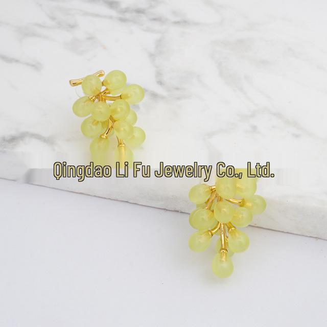 Серьги-пусеты в японском и корейском стиле в форме фруктов, Зеленый мускат и Фиолетовый виноград для женщин
Серьги-пусеты в японском и корейском стиле в форме фруктов, Зеленый мускат и Фиолетовый виноград для женщин