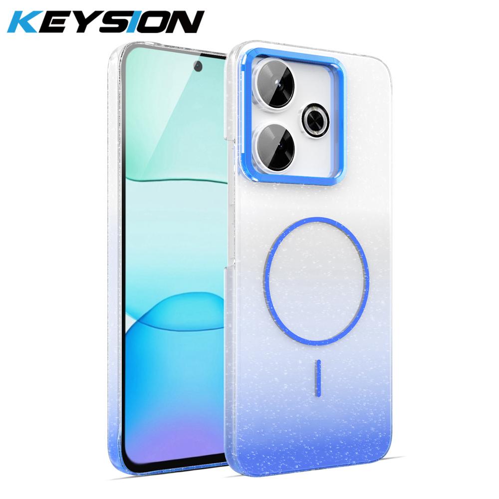 KEYSION Luxury Gradient Glitter Magnetic Phone Case for Redmi 13 Transparent Hard PC Shockproof Back Cover for Xiaomi POCO M6 4G for Redmi 13 синій
KEYSION Luxury Gradient Glitter Magnetic Phone Case for Redmi 13 Transparent Hard PC Shockproof Back Cover for Xiaomi POCO M6 4G for Redmi 13 синій