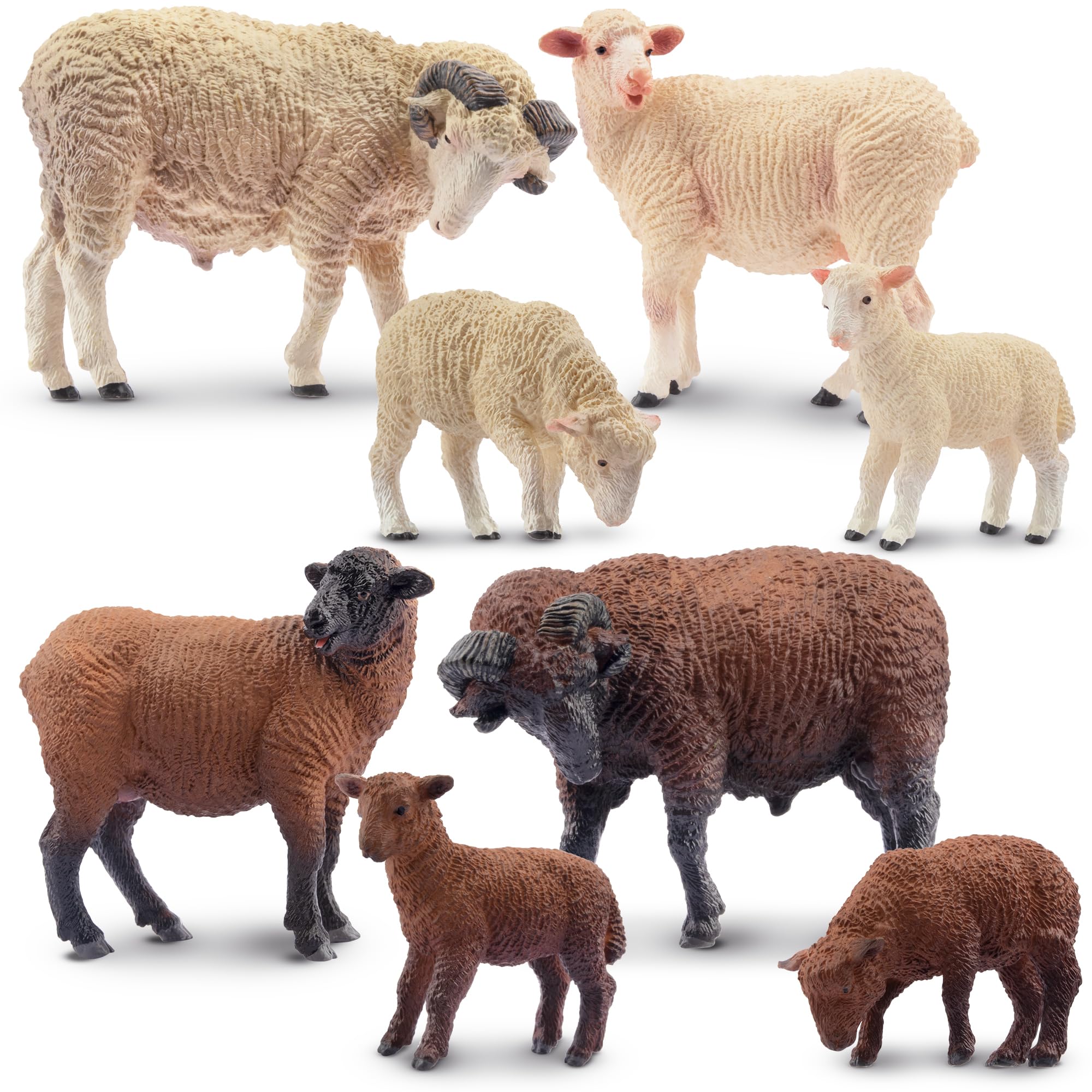 TOYMANY 8PCS Фигурка животного на ферме Фигурка овцы Семейный набор овцы Модель овец Родитель и ребенок Реалистичная модель животного Популярная игрушка животное Подарок на день рождения
TOYMANY 8PCS Фигурка животного на ферме Фигурка овцы Семейный набор овцы Модель овец Родитель и ребенок Реалистичная модель животного Популярная игрушка животное Подарок на день рождения