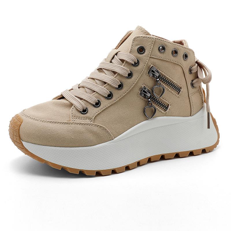Campus Canvas Shoes for Women, Summer High-top Shoes, Height-increasing Denim Sneakers 42
Campus Canvas Shoes for Women, Summer High-top Shoes, Height-increasing Denim Sneakers 42
