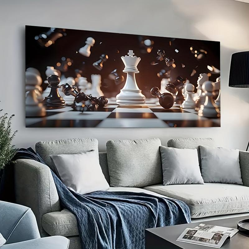 Modern Chess Art Canvas Wall Art, Frameless Wall Art Prints for Living Room, Office and Bedroom Decor 20x40cm No Framed
Modern Chess Art Canvas Wall Art, Frameless Wall Art Prints for Living Room, Office and Bedroom Decor 20x40cm No Framed