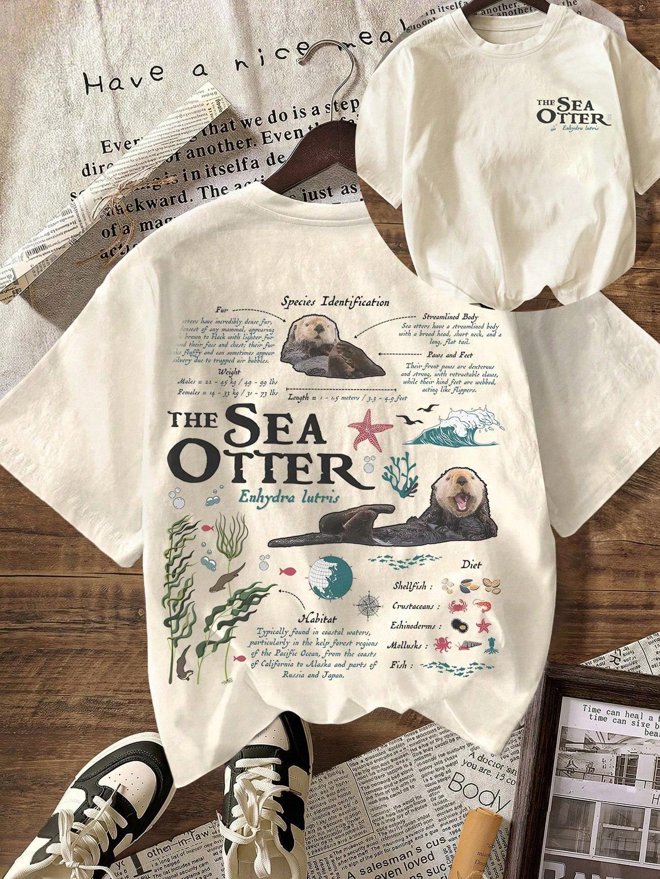 Women Summer T Shirt Vintage Sea Otter Biology Graphic Short Sleeve Casual Round Neck TShirt Summer S
Women Summer T Shirt Vintage Sea Otter Biology Graphic Short Sleeve Casual Round Neck TShirt Summer S