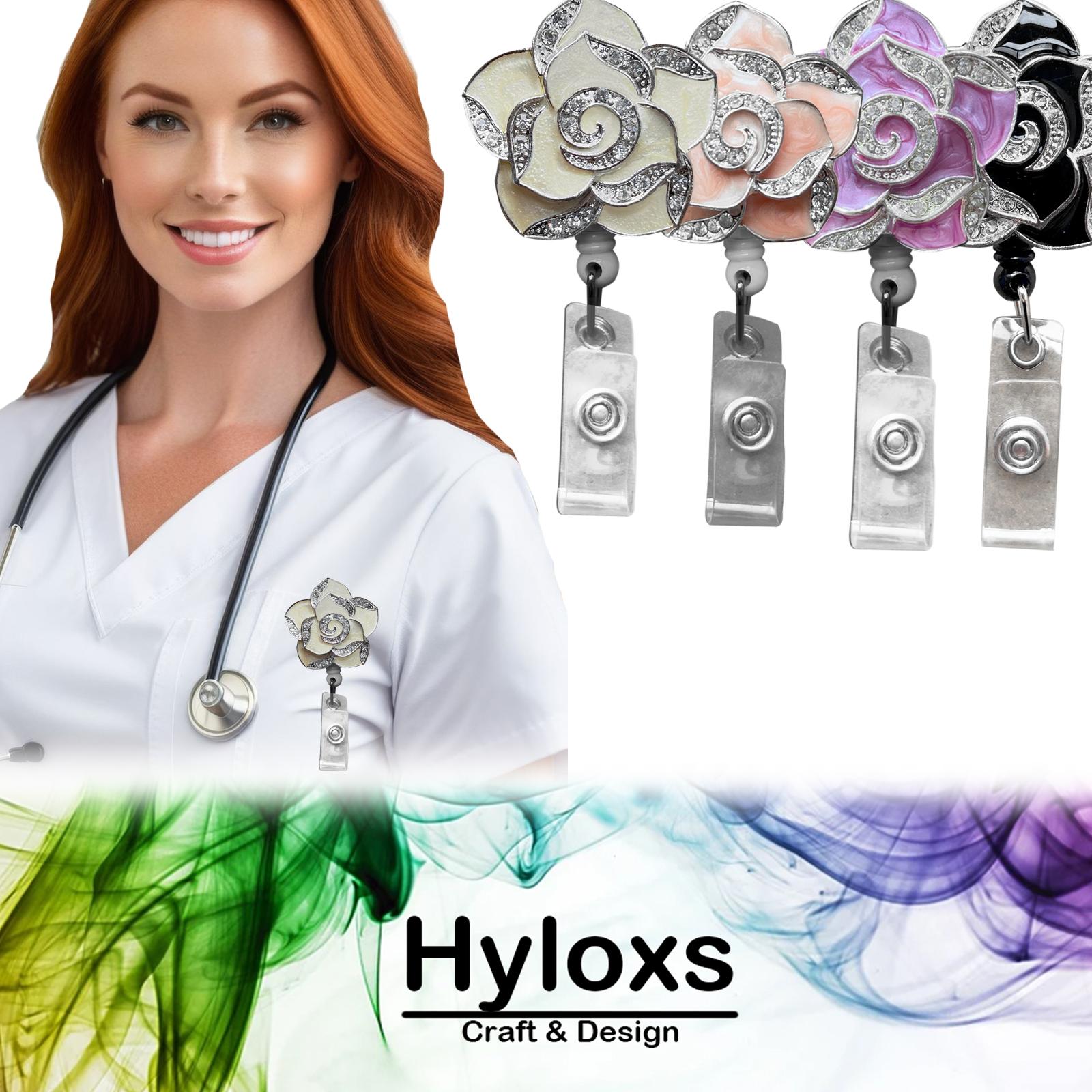 Катушка для бейджа Hyloxs для медсестры, выдвижной держатель для бейджа с изображением белой камелии, броши и значки белый
Катушка для бейджа Hyloxs для медсестры, выдвижной держатель для бейджа с изображением белой камелии, броши и значки белый