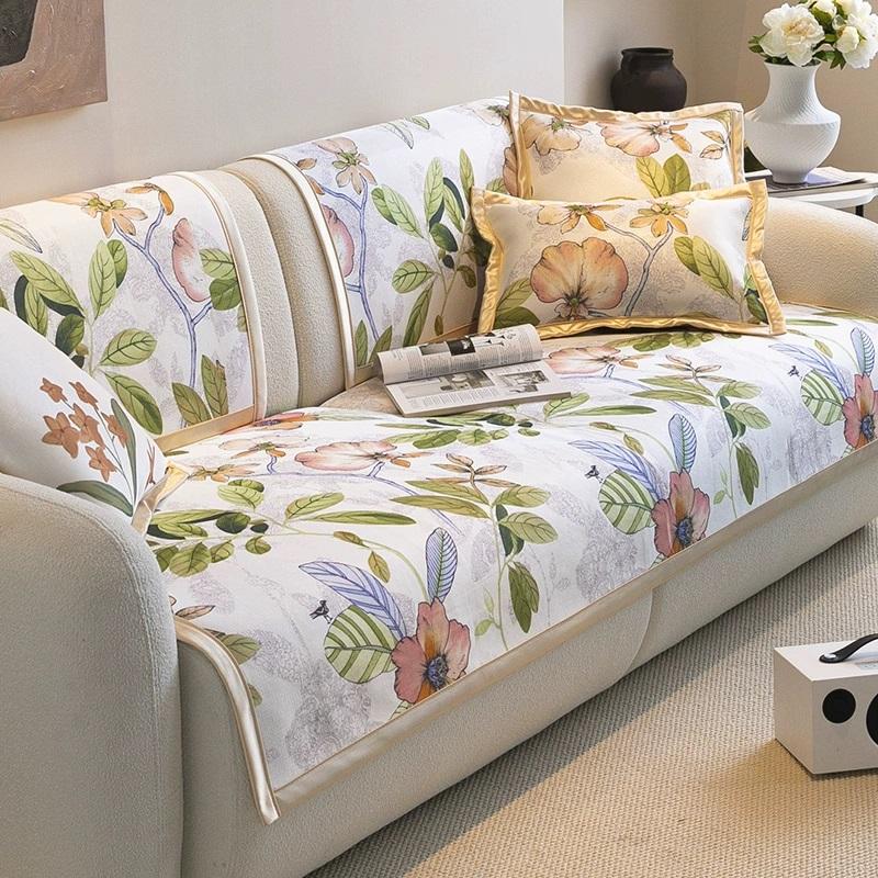 Ice Silk Sofa Cover Summer Cool Feeling Cushion Mat Nordic Flowers Non-slip Sofa Mat Towel Pets Couch Slipcovers for Living Room A 70x70cm 1pc
Ice Silk Sofa Cover Summer Cool Feeling Cushion Mat Nordic Flowers Non-slip Sofa Mat Towel Pets Couch Slipcovers for Living Room A 70x70cm 1pc