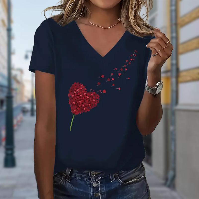 Модные красные блузки с рисунком любви, футболки с коротким рукавом и V-образным вырезом, повседневные 8XL синий
Модные красные блузки с рисунком любви, футболки с коротким рукавом и V-образным вырезом, повседневные 8XL синий