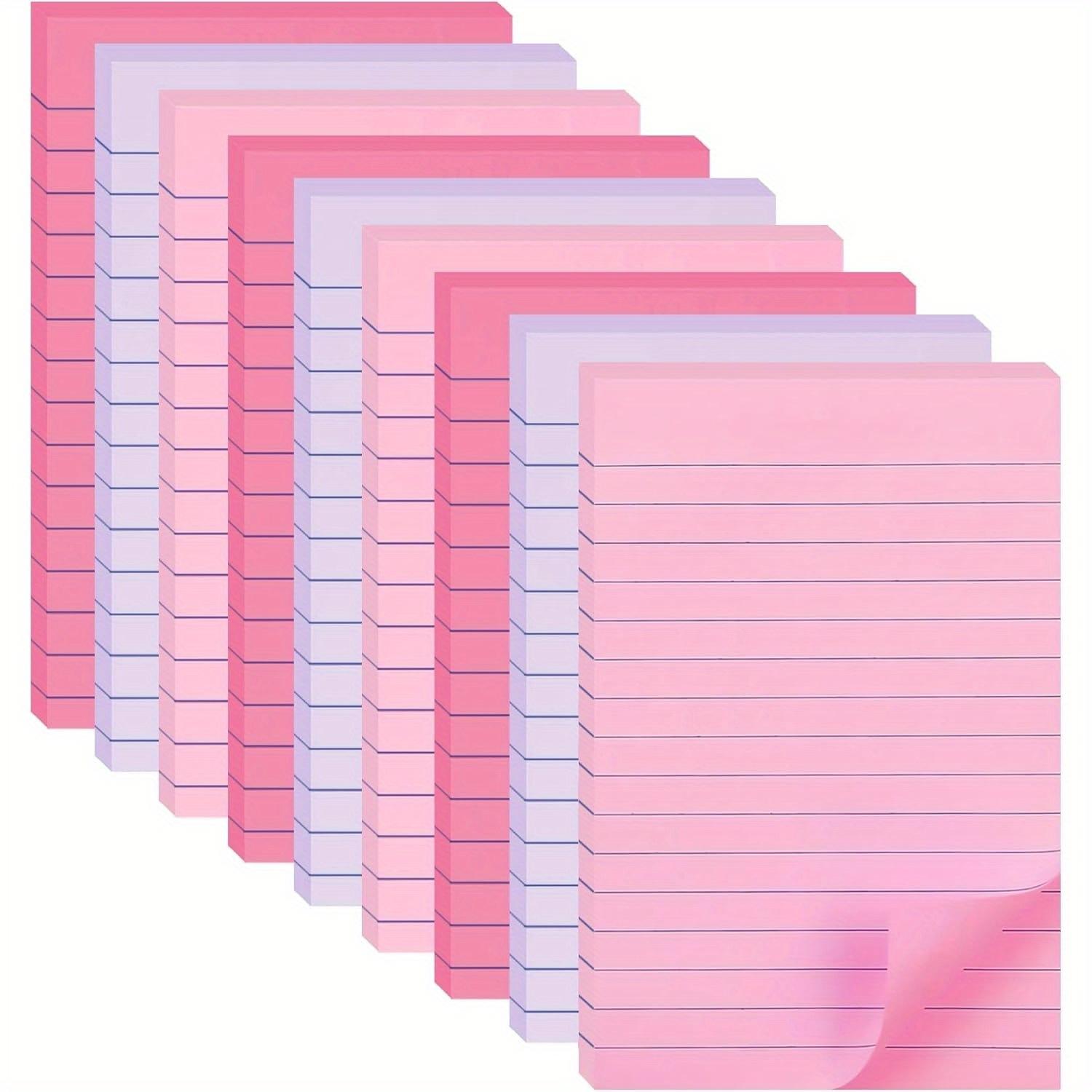 9 Pack A6 Sticky Notes with Lined Pages- Pastel Pink&Blue-Green Color Options, to-Do Lists,Task Management,Decorative Stationery
9 Pack A6 Sticky Notes with Lined Pages- Pastel Pink&Blue-Green Color Options, to-Do Lists,Task Management,Decorative Stationery