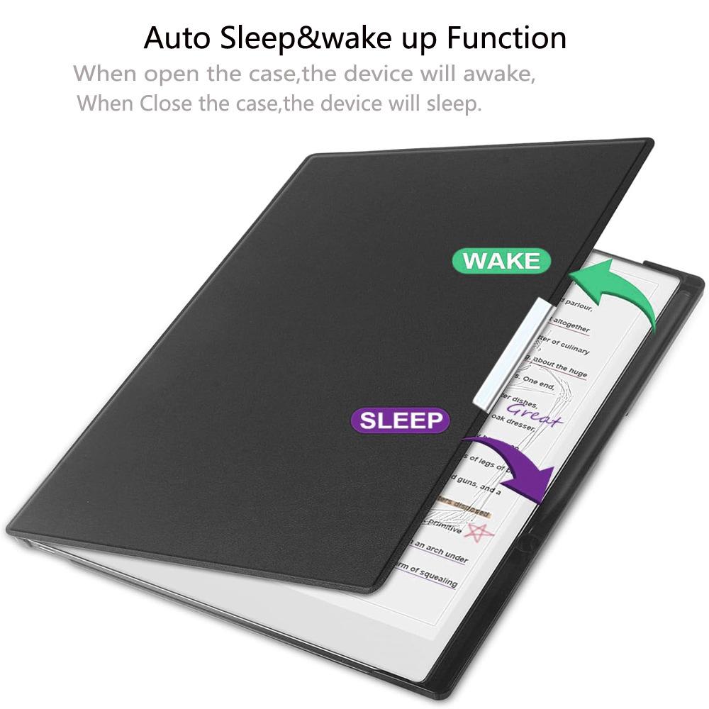 For Remarkable Paper Pro Case PC+PU Leather Tablet Cover with Pen Holder Auto Wake/Sleep Black
For Remarkable Paper Pro Case PC+PU Leather Tablet Cover with Pen Holder Auto Wake/Sleep Black