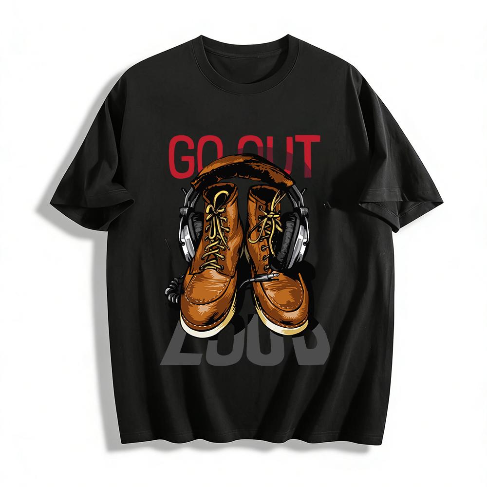 Vintage Cool Headset Work Boots Print Casual T-Shirt Pure cotton T-shirt 6XL
Vintage Cool Headset Work Boots Print Casual T-Shirt Pure cotton T-shirt 6XL