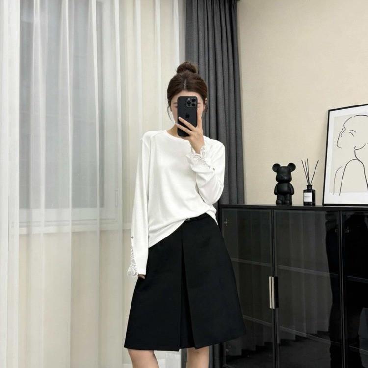 2025 Early Spring Lace Cuff Round Neck Loose T-shirt for Middle-Aged & Elderly Women 3XL (for 130-140 jin) білий
2025 Early Spring Lace Cuff Round Neck Loose T-shirt for Middle-Aged & Elderly Women 3XL (for 130-140 jin) білий