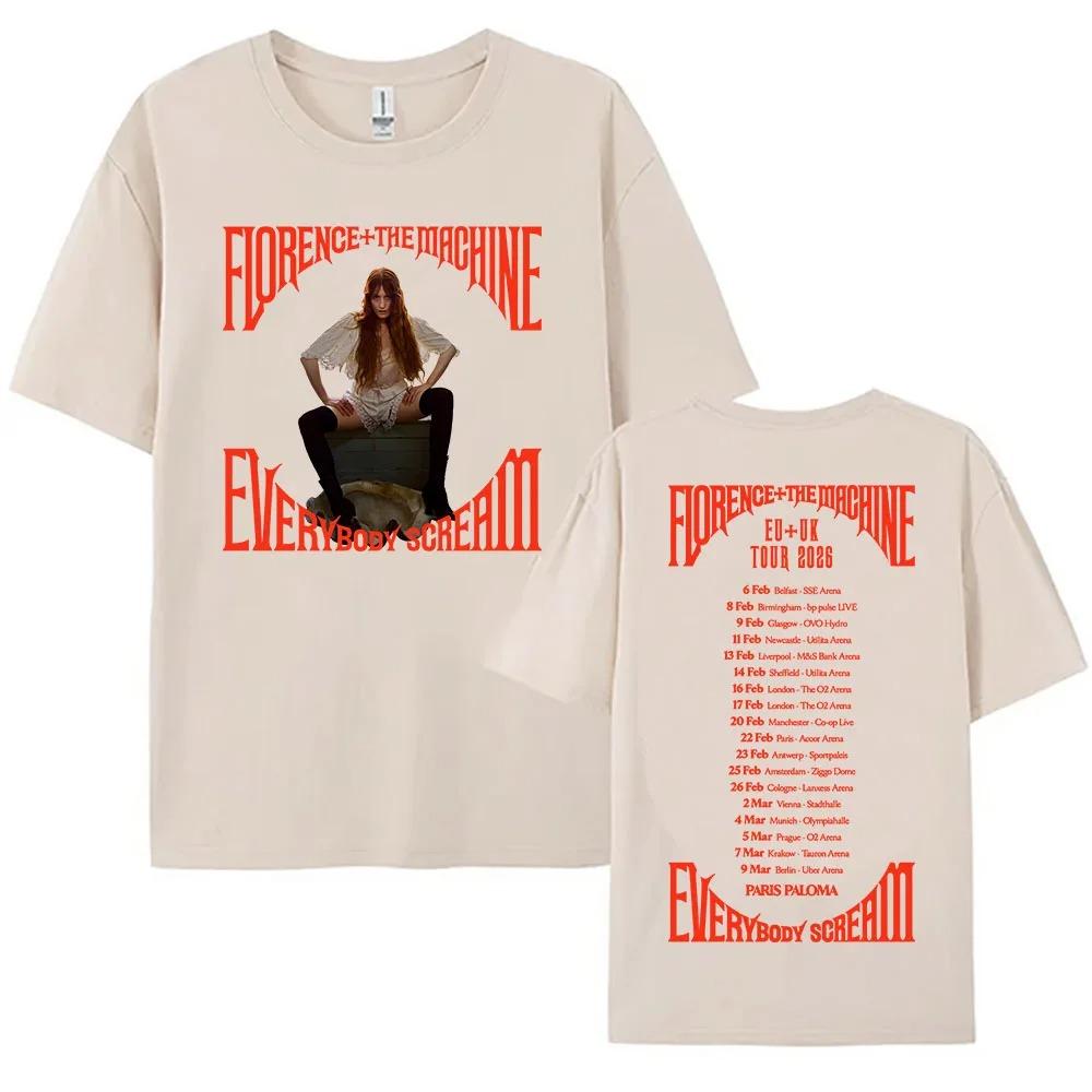 2026 Everybody Scream Tour Tshirt Florence The Machine Band Printing Tshirts Loose Short Sleeve Cotton Female T Shirt Unisex 4XL
2026 Everybody Scream Tour Tshirt Florence The Machine Band Printing Tshirts Loose Short Sleeve Cotton Female T Shirt Unisex 4XL