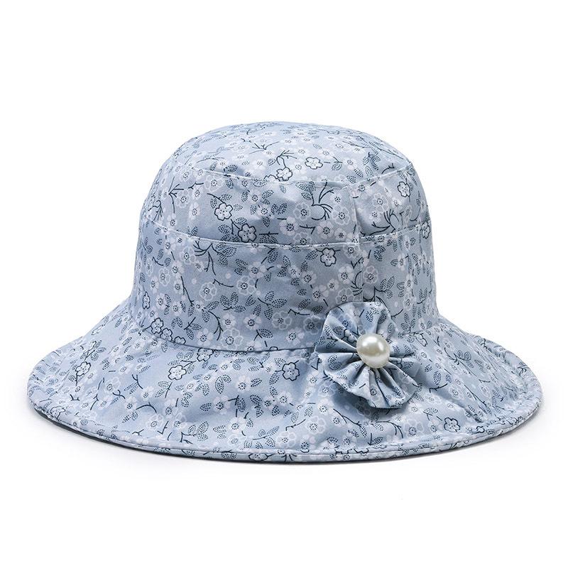 Elegant Floral Print Sun Hat for Women - Wide Brim Bucket Hat with Pearl Flower Decor, Breathable Outdoor Beach Cap Pattern Design 1 синий
Elegant Floral Print Sun Hat for Women - Wide Brim Bucket Hat with Pearl Flower Decor, Breathable Outdoor Beach Cap Pattern Design 1 синий