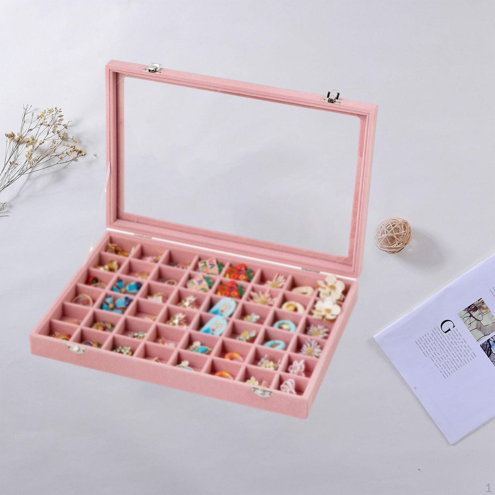 Jewelry Box, Storage Case, Multifunctional, Adjustable Dividers, Large Capacity, Organizer Container рожевий
Jewelry Box, Storage Case, Multifunctional, Adjustable Dividers, Large Capacity, Organizer Container рожевий