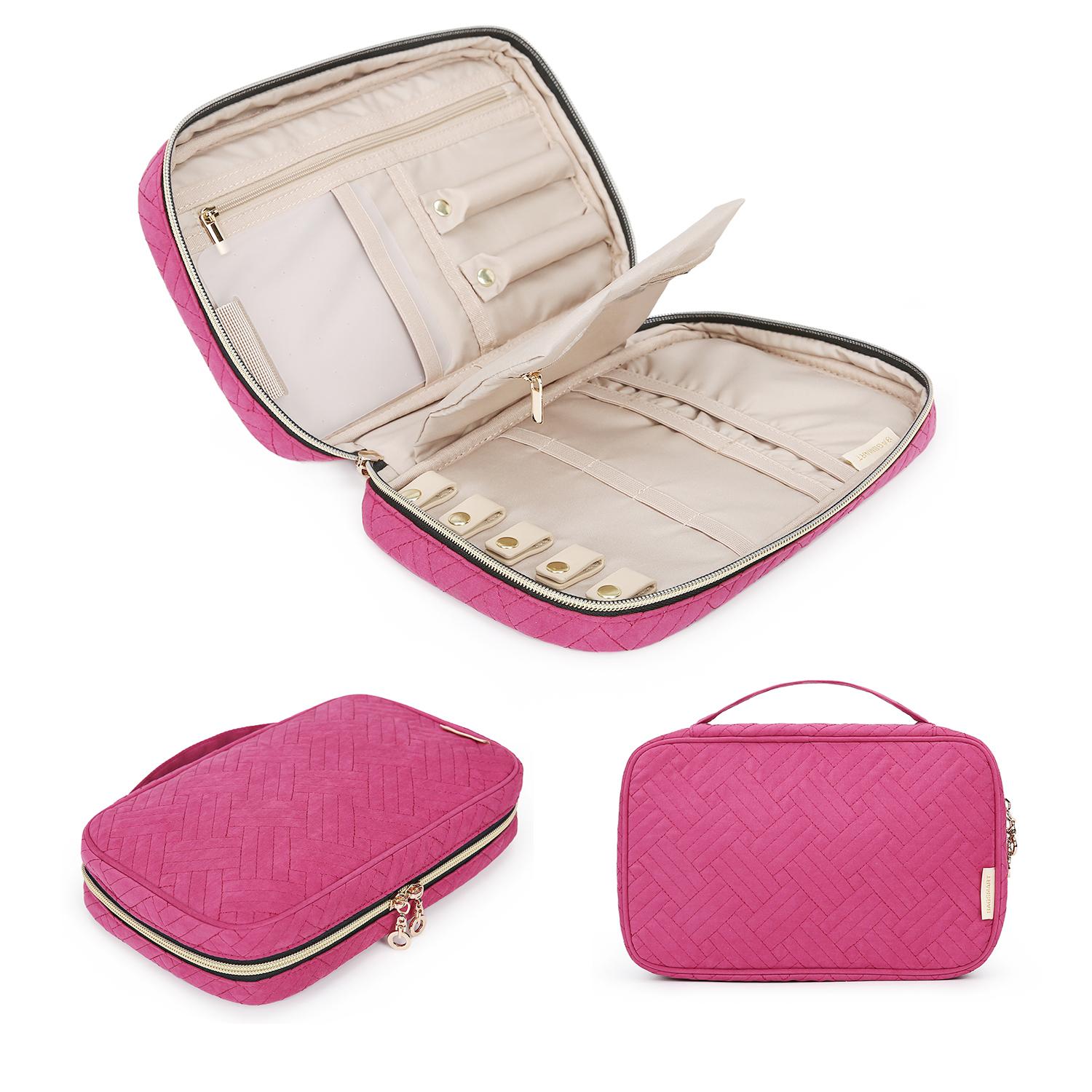 BAGSMART Jewelry Organizer Case for Women Waterproof Travel Jewelry Storage Bag for Necklace Earrings Rings Bracelet Holder
BAGSMART Jewelry Organizer Case for Women Waterproof Travel Jewelry Storage Bag for Necklace Earrings Rings Bracelet Holder
