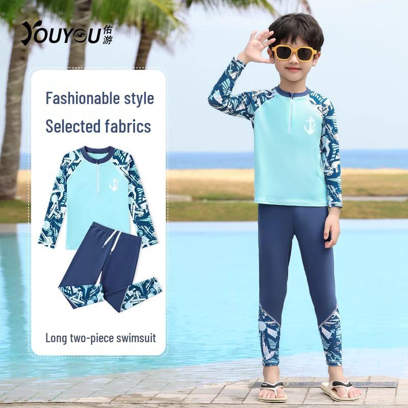 Stylish Boys Long Sleeve Swimsuit Set with Swim Trunks for Children L (Height 100-110cm, Weight 25-35kg)
Stylish Boys Long Sleeve Swimsuit Set with Swim Trunks for Children L (Height 100-110cm, Weight 25-35kg)