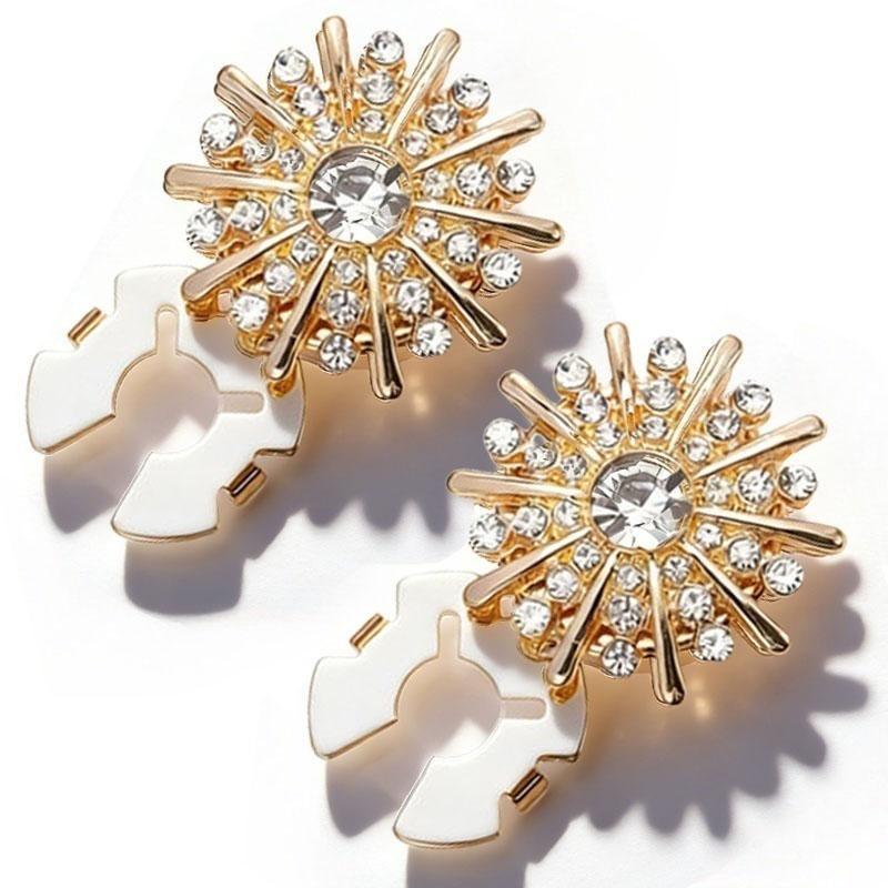 Rhinestone Crystal Button Detachable Clip-On Buttons Sewing Buttons for DIY Blouses Clothes Decoration Accessories 1pc золотий
Rhinestone Crystal Button Detachable Clip-On Buttons Sewing Buttons for DIY Blouses Clothes Decoration Accessories 1pc золотий