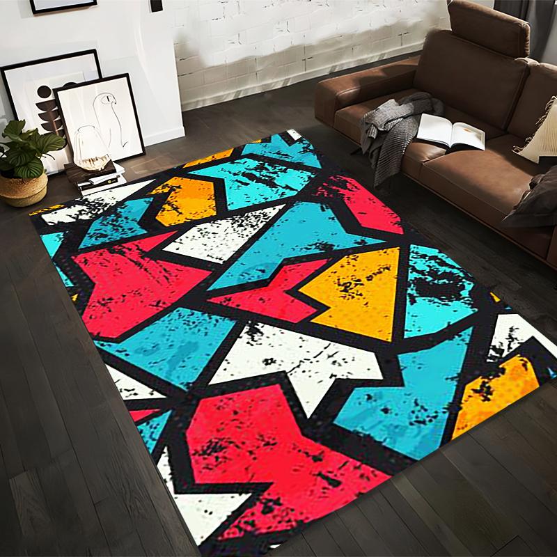 Abstract Geometric Pattern Carpet with Red Blue Yellow Design Suitable for use as an anti-slip for living room bedroom sofas 40x60cm( 15x23in )
Abstract Geometric Pattern Carpet with Red Blue Yellow Design Suitable for use as an anti-slip for living room bedroom sofas 40x60cm( 15x23in )