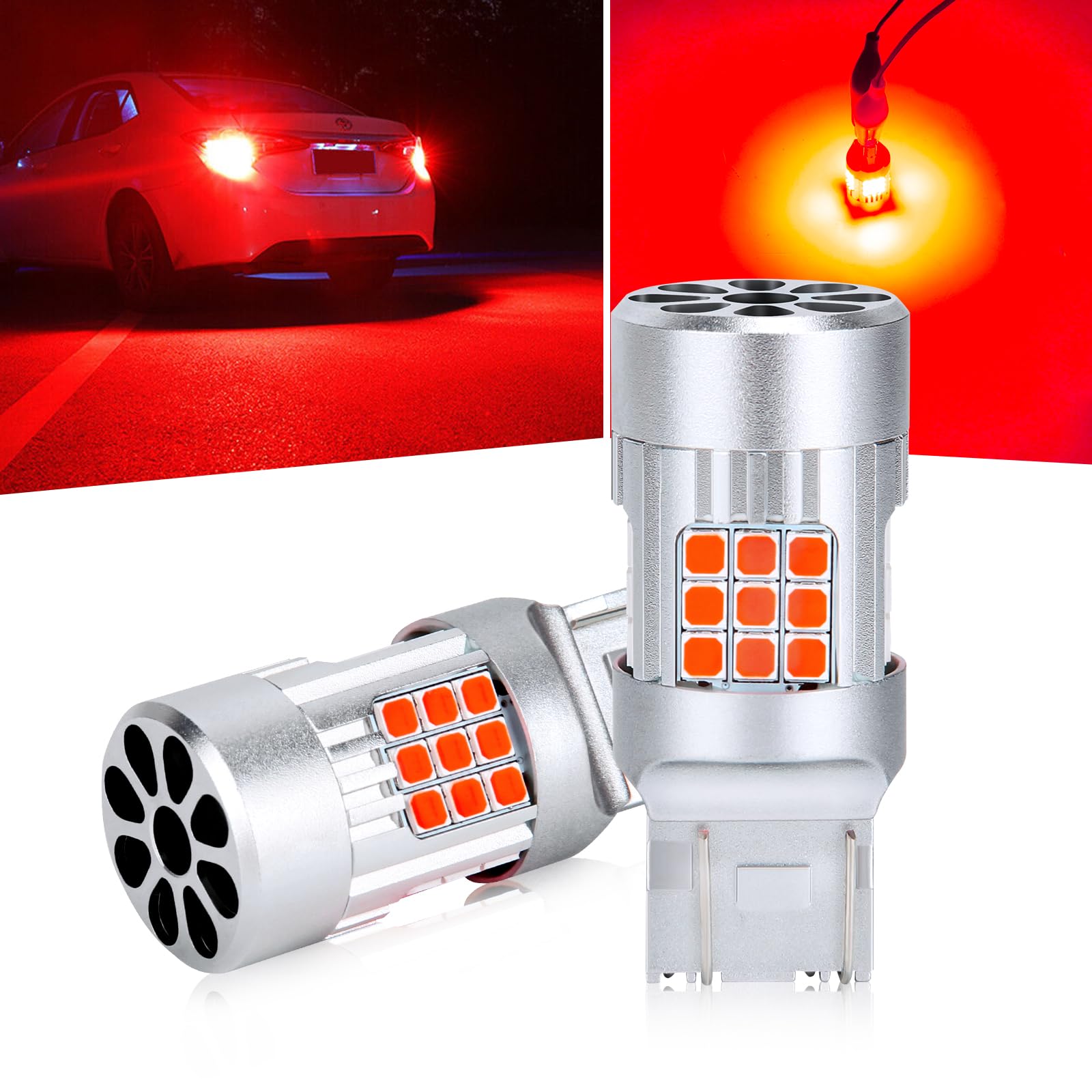 OPPLIGHT T20 Double LED Brake Lamp, Red, Compatible with Vehicle Inspections, Small Interlocking, T20, T20 double for 12V cars красный
OPPLIGHT T20 Double LED Brake Lamp, Red, Compatible with Vehicle Inspections, Small Interlocking, T20, T20 double for 12V cars красный