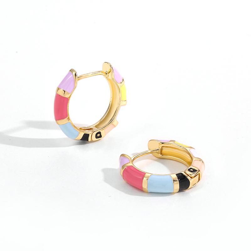 Mini Lovely Enamel Rainbow Round Circle Hoop Earrings for Women Fashion Colorful Huggie Hoops Piercing Pendientes Zircon Gifts
Mini Lovely Enamel Rainbow Round Circle Hoop Earrings for Women Fashion Colorful Huggie Hoops Piercing Pendientes Zircon Gifts
