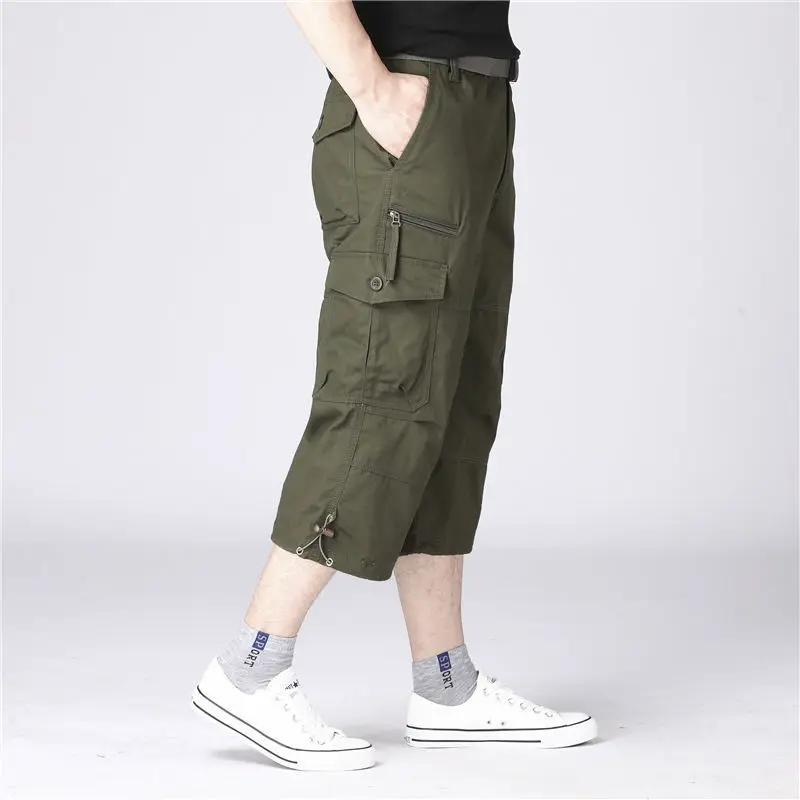 Calf Length Cargo Shorts Men Summer Multi-Pocket Casual Cotton Elastic Capri Pants Male Military Tactical Short Hot Breeches 5XL 5XL зелений
Calf Length Cargo Shorts Men Summer Multi-Pocket Casual Cotton Elastic Capri Pants Male Military Tactical Short Hot Breeches 5XL 5XL зелений