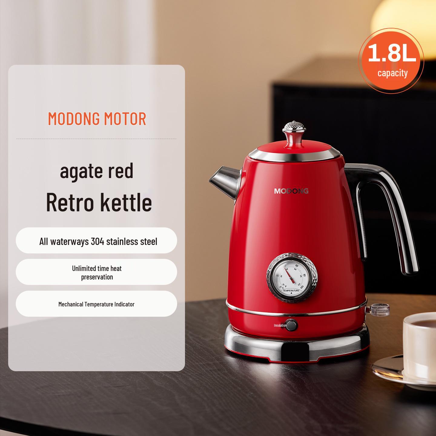 Mo Dong Retro Stainless Steel Automatic Electric Kettle with Anti-Dry Protection and Smart Temperature Control
Mo Dong Retro Stainless Steel Automatic Electric Kettle with Anti-Dry Protection and Smart Temperature Control