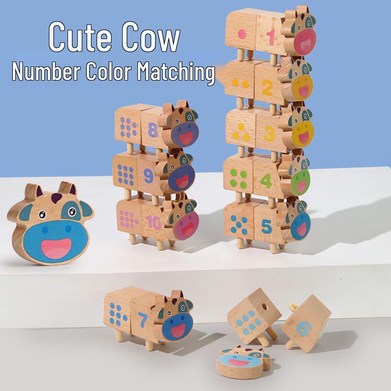 Children s Colorful Cow Number & Math Stacking Blocks
Children s Colorful Cow Number & Math Stacking Blocks