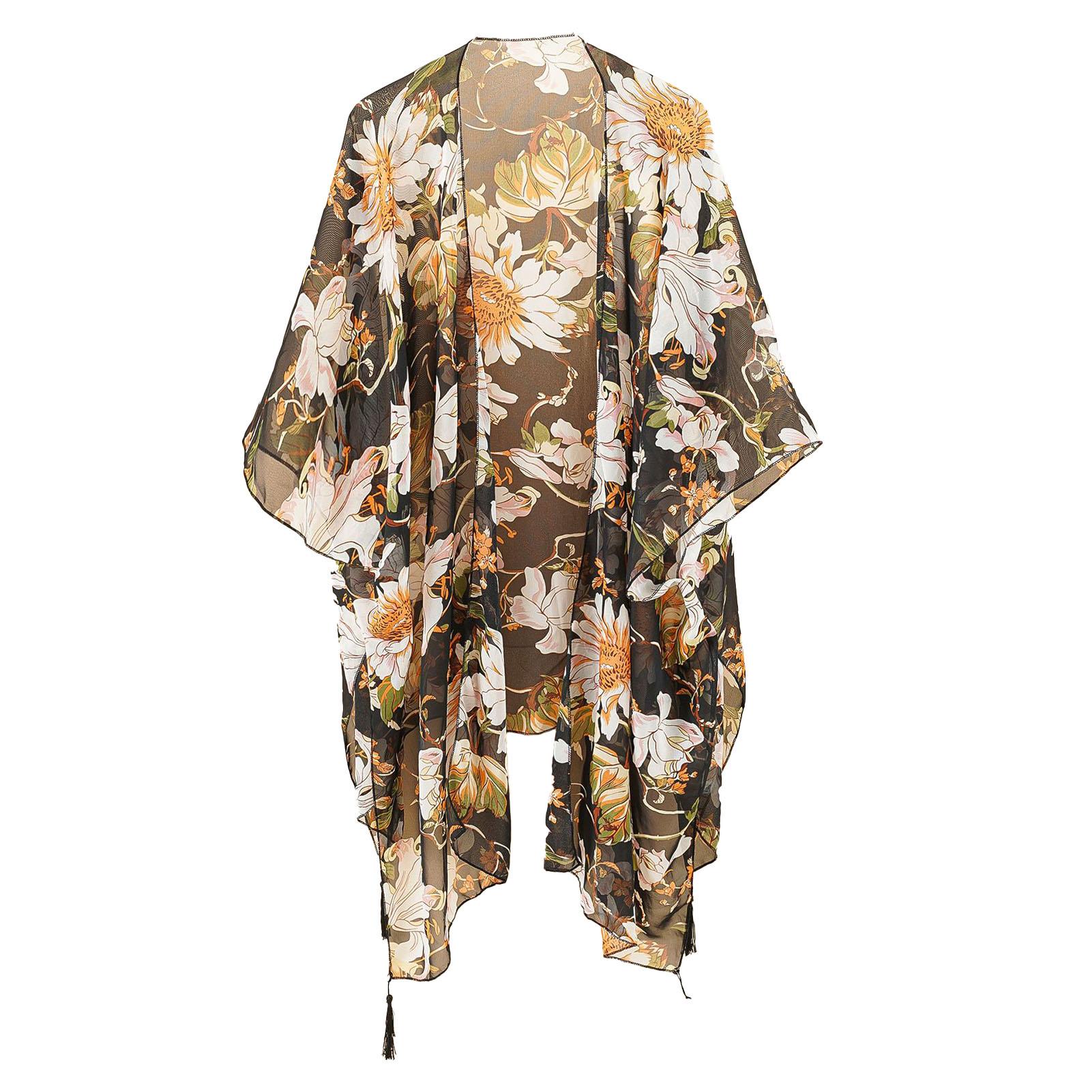 Пляжная накидка шифон единый размер черная кисточка цветочный принт накидка для купальника для отпуска в аквапарке
Пляжная накидка шифон единый размер черная кисточка цветочный принт накидка для купальника для отпуска в аквапарке