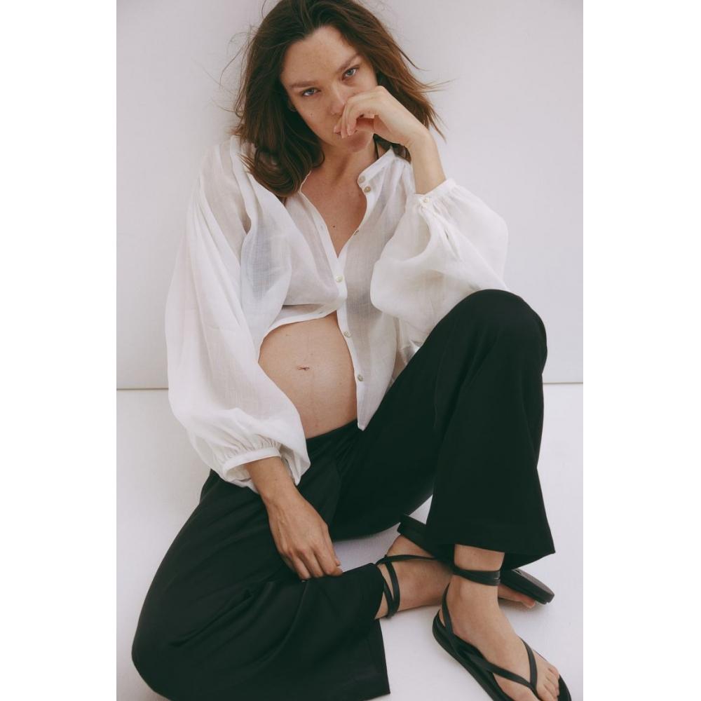 H M MAMA Before After Satin Pants Black 
H M MAMA Before After Satin Pants Black