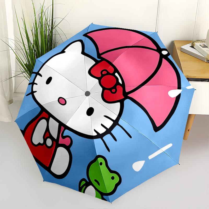 1pc Hello Kitty Automatic Opening/Closing Umbrella - Portable Three-Fold Design with 8-Bone Iron Frame - Outdoor - Ideal Gift for Fans, Travelers, Eve
1pc Hello Kitty Automatic Opening/Closing Umbrella - Portable Three-Fold Design with 8-Bone Iron Frame - Outdoor - Ideal Gift for Fans, Travelers, Eve